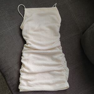 SHEIN Cream Sleeveless Dress